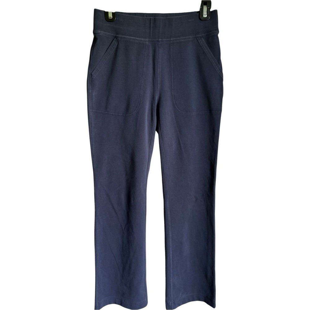 Duluth Trading NoGA Naturale Pants Womens S Navy Cotton Straight Leg 20938
